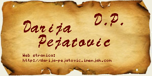Darija Pejatović vizit kartica